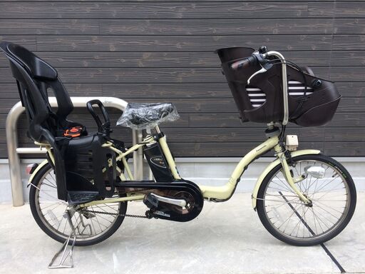 関西限定　パナソニック　ギュットミニ　三人乗り　子供乗せ　新基準　8AH　アイボリー　キッスミニ　ビッケポーラー　神戸市　電動自転車