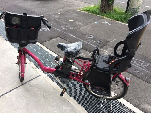 関西限定　パナソニック　ギュットミニ　三人乗り　子供乗せ　新基準　8,9AH　ピンク　キッスミニ　ビッケポーラー　神戸市　電動自転車