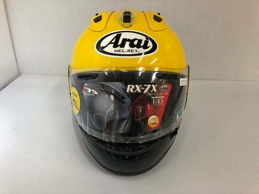 Arai HELMET★R75 SHARP Racing Helmet②★RX-7X ロバーツ★イエロー★59-60