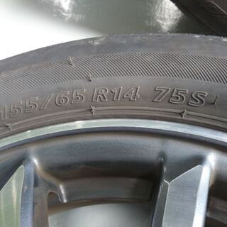 ホンダ★N・WAGON・155/65-14　タイヤ&ホンダN・ワゴン・アルミホイール4本セット中古