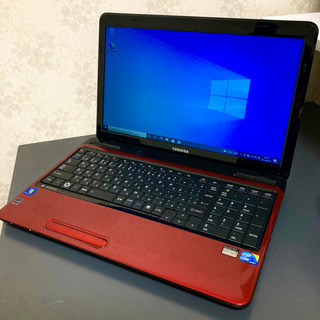 no10 美品 艶レッド オフィス付き ノートPC