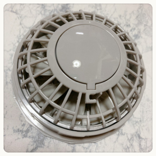 ご購入者様決定꒰未使用꒱熱中症対策 作業服用 USBファン扇風機 灰色