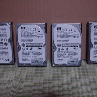 HP 72GB 15K SAS 2.5インチ HDD 4個セット