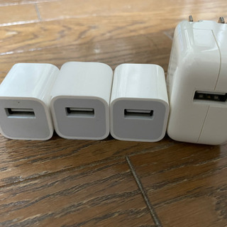 Apple 純正 5w(3個) 12w(1個) アダプター　売ります