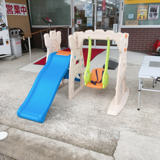 子ども用遊具✨キズ・汚れ少なめ✨滑り台とブランコが付いています♪✨中古品