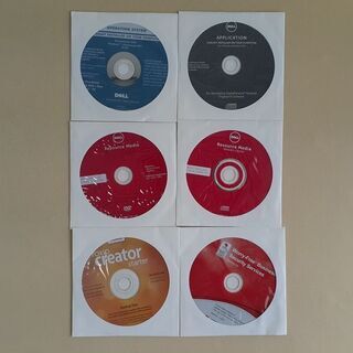 【取引中です】DELLパソコン　付属CD/DVD　合計6枚（未開封）
