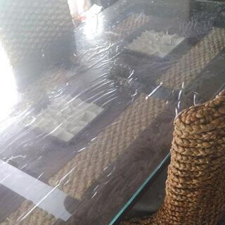 ウォーターヒヤシンス6人掛けダイニングセット