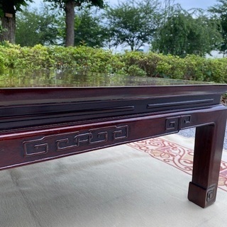 ◎お値下げしました‼️☆早いもの勝ち‼️ 逸品 貴重 座卓 紫檀 黒檀 机 座卓 座敷机 正方卓 ローテーブル 机 和家具 抽斗