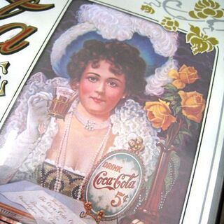 Coca-Cola コカコーラ 90s ヴィンテージ パブミラー 壁掛け鏡