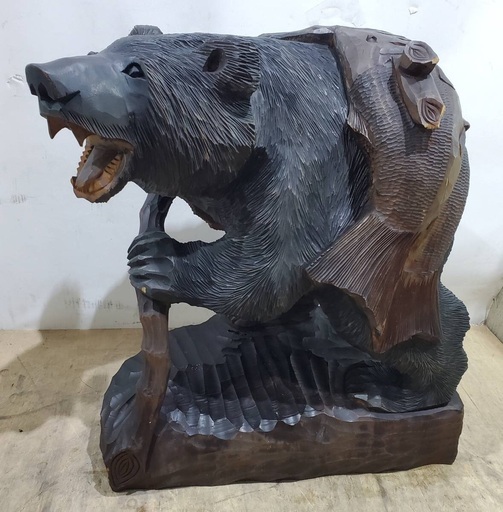 TOMYCOM木彫りの熊 大型 置物 オブジェ