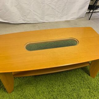 美品　ローテーブル　応接テーブル　木製　デザインテーブル　No.57