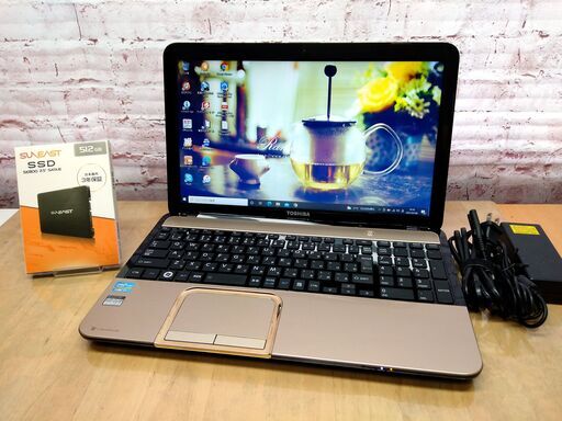 ＜完売御礼＞★美品★【快適15.6型◆第3世代】東芝 dynabook T552/58FKD◆Core i7-4700MQ, 新品SSD 512GB, 8GB◆ Windows10, Microsoft Office, Blu-ray, Wi-Fi, Webカメラ