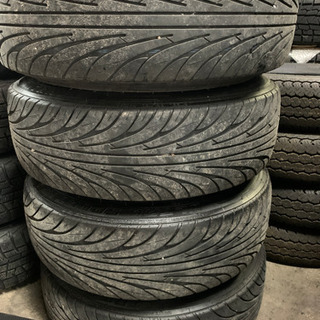 ⭐️ワタナベ　ブラックレーシング風　14インチタイヤホイールセット⭐️155/55R14 4穴