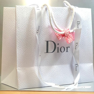 Dior ディオール　ショップ袋　ブランド紙袋　ピンクのリボンが...