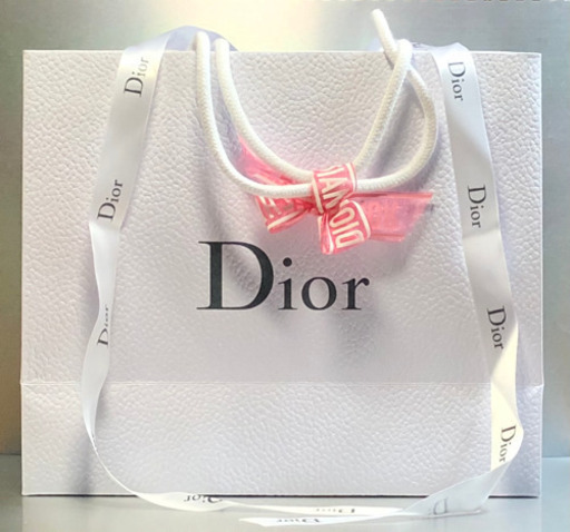 Dior ディオールショップ袋ブランド紙袋ピンクのリボンがかわいい トシ 南茨木の靴 バッグの中古あげます 譲ります ジモティーで不用品の処分