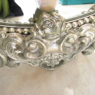 N2796 アンティーク 鏡 壁掛け ウォールミラー 大型 縦長 136cm 美容