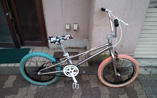 [FUN]20吋 BMXクルーザーバイク シングル/メッキカラー