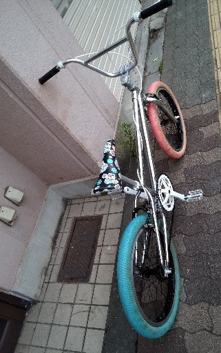 FUN]20吋 BMXクルーザーバイク シングル/メッキカラー