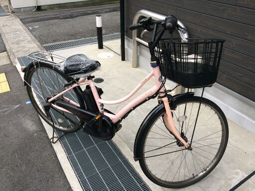 地域限定送料無料 アシスタ 新基準 8,7AH ピンク 神戸市 電動自転車