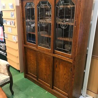 愛品館八千代店】アンティーク調 カップボード