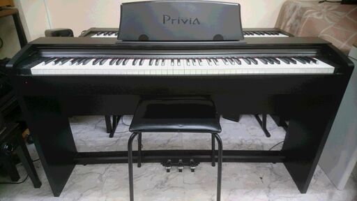電子ピアノ CASIO カシオ privia プリヴィア PX-735BK 2012製 動作品