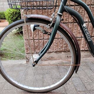 三段変速機付き】シティサイクル Levezza レベッツア 26インチ カーキ