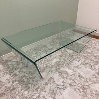 モーダエンカーサ ガラスセンターテーブル