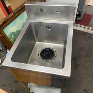 P3191 業務用　一層シンク　流し台　厨房機器　幅45×奥行60×高さ94cm プラクラ東区本町店　札幌
