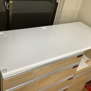 キッチンカウンター 古賀家具 1枚扉 ナチュラル×ホワイト