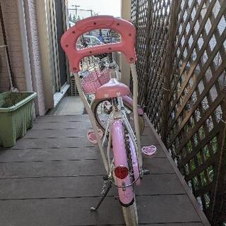 メゾピアノ 幼児用自転車 18インチ 状態良好♪ヘルメット&鍵付き