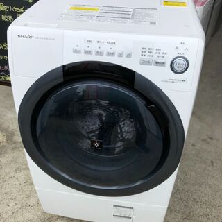 SHARPドラム式電気洗濯乾燥機ES-S7D-WL 2020年製 ドラム式洗濯乾燥機 ホワイト ES-S7H-WL [洗濯7.0kg /乾燥3.5kg