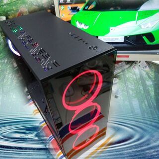 完売御礼)くまねず《姫路》赤LEDファン3基とレインボーファン
