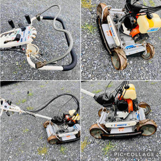 ☆共立 AZ850A☆自走式草刈機 スパイダーモア 4WD ブレーキ付 あぜ 法