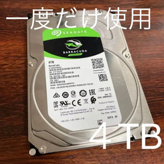 【一度だけ使用】内蔵ハードディスク 3.5インチ 4TB  HDD