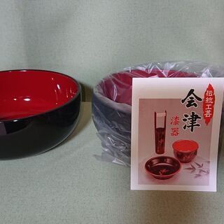 【無料12】新品：会津塗り　御菓子鉢
