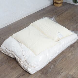 ダブルベット＋夏用 羽毛布団＋敷きパッド＋枕＋カバー9点