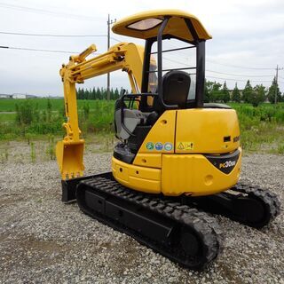 コマツ　PC30UU-3　3トンクラス　小旋回　倍速　全塗装済　ミニ油圧ショベル　ユンボ　バックホー　茨城県