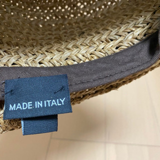 【ネット決済・配送可】MADE IN ITALY 麦わら帽子 レ...