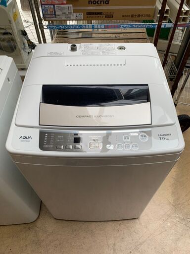 AQUA / アクア 7.0kg 風乾燥付 洗濯機 2012年 AQW-P70A