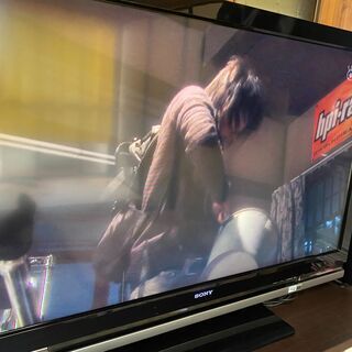 2008年製ソニー液晶テレビKDL-52V1・取説・リモコン・B-CASカードあり・難あり