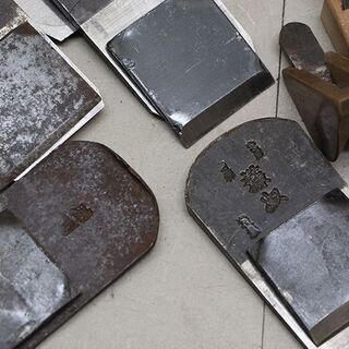 かんな部品まとめて 平鉋 鉋刃 かんな身 裏金 裏刃 かんな台 ミニ