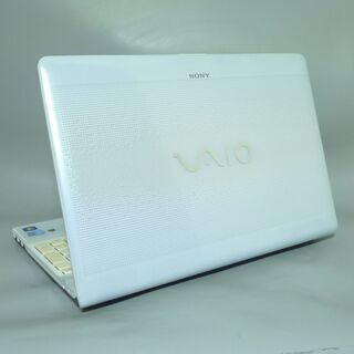 ホワイト色 ノートパソコン 中古良品 15.5型 SONY VPCEB48FJ Core i3 