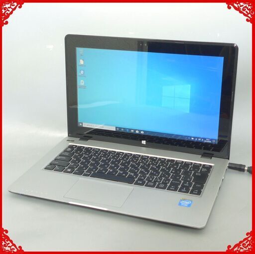 タッチ対応 ノートパソコン 中古動作良品 11.6型 mouse computer LB-C201B Celeron 4GB 320G 無線 Bluetooth webカメラ Windows10 LibreOffice