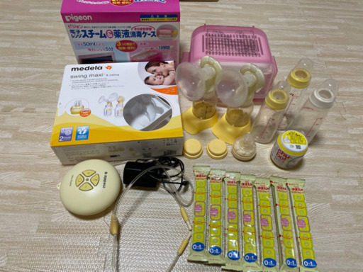 メデラ 電動搾乳機 ピジョンの消毒ケース