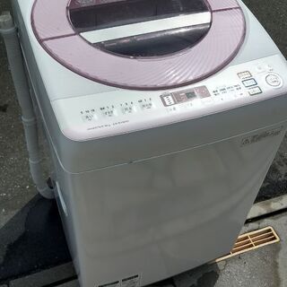 【取引完了】【シャープ2015年製】全自動洗濯機 シャープ製の6キロ 全自動洗濯機 ES-GE6D-Tを横須賀市でお引き受け