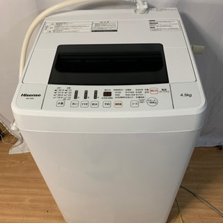 2020年製✨美品✨　4.5kg 洗濯機　ハイセンス　HW-T45C
