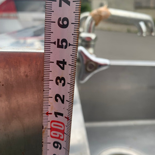 P3195 タニコー 1層シンク 2つ蛇口 幅60×奥行74×高さ 