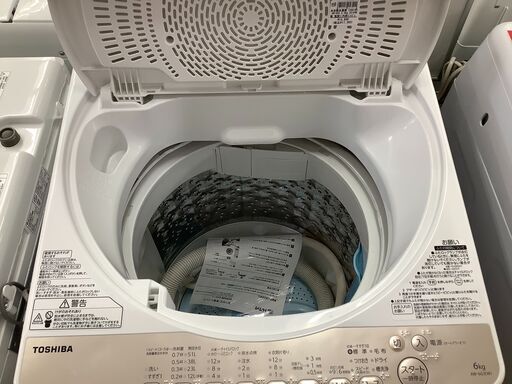 店頭販売のみ】TOSHIBAの全自動洗濯機『AW-6G3』入荷しました