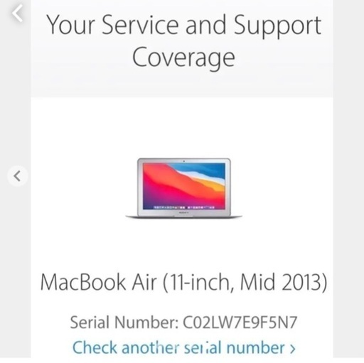 Mac MacBook Air 11 inch 2013