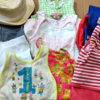 子供服セット　70cmくらい　水着　リュック　帽子